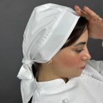 دستمال سر زنانه سفید - فروشگاه هپی شف - تولیدکننده انواع دستمالسر
