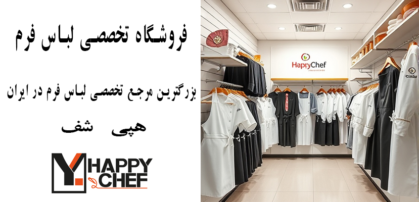 فروشگاه تخصصی لباس فرم - تولیدی لباس فرم هپی شف - بهترین برند لباس اشپزی در ایران