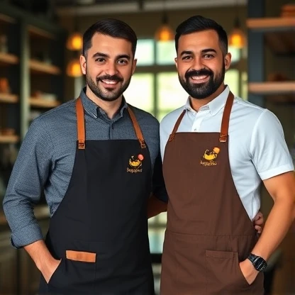 پیشبند آشپزی - فروشگاه لباس فرم هپی شف - تولیدکننده انواع پیشبند کوتاه و بلند