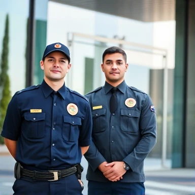 خرید لباس نگهبانی با کیفیت - فروشگاه لباس فرم پرسنل هپی شف - تولیدکننده انواع لباس حراست و نگهبانی