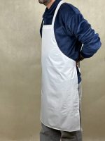  پیشبند آب گریز شمعی رنگ سفید - فروشگاه لباس فرم پرسنل هپی شف - تولیدکننده انواع پیشبند ضداب