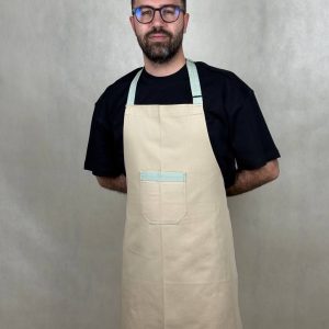 پیشبند کتان سورنا - فروشگاه لباس فرم پرسنل هپی شف - تولیدکننده انواع پیشبند باکیفیت