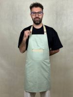 پیشبند کتان سورنا - فروشگاه لباس فرم پرسنل هپی شف - تولیدکننده انواع پیشبند باکیفیت