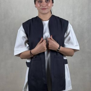 وست رستورانی جلو باز (کاور فیلا ویتر) - فروشگاه لباس فرم پرسنل هپی شف - تولیدکننده انواع وست مردانه و زنانه